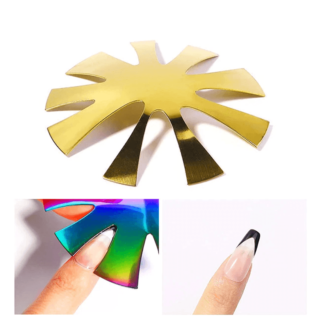 Cortador de sonrisa largo dorado