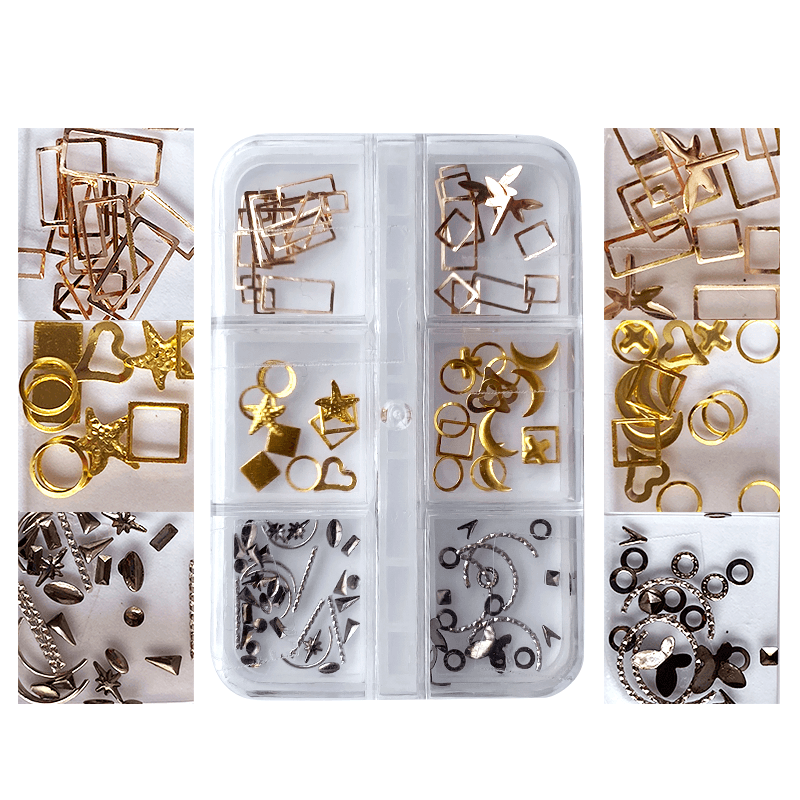 Estuche de estoperoles oro rosa, oro y oxford