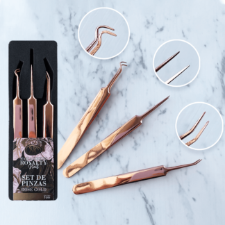 Estuche de pinzas Rose Gold MC Royalty