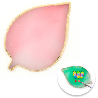 Piedra Jade para Mezclas Mod. hoja rosa