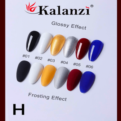 Gama Gel Polish Mod. H de 6 pz Kalanzi