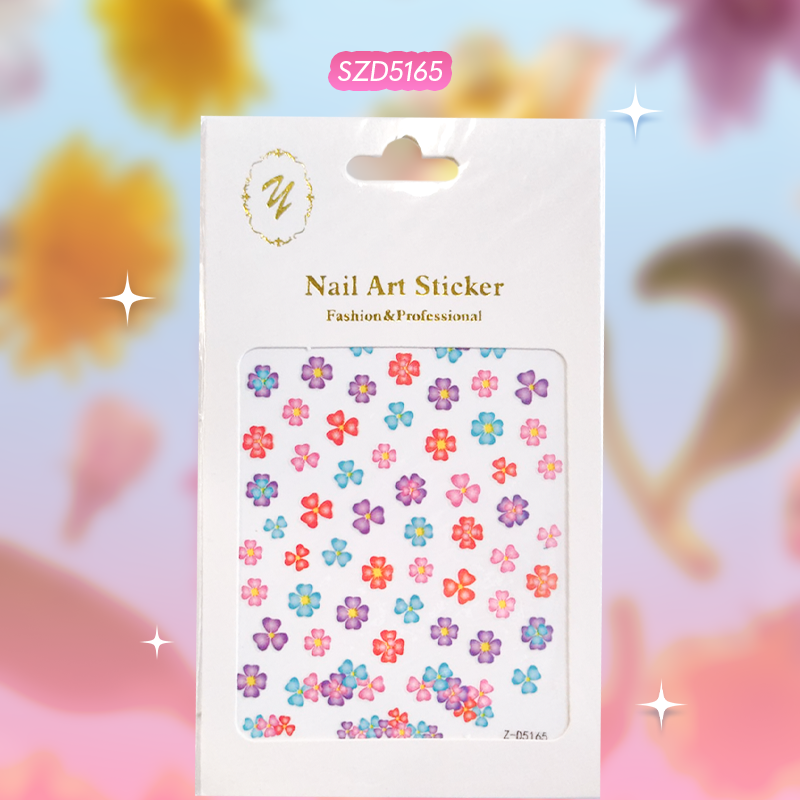 Sticker Flor Trebol colores