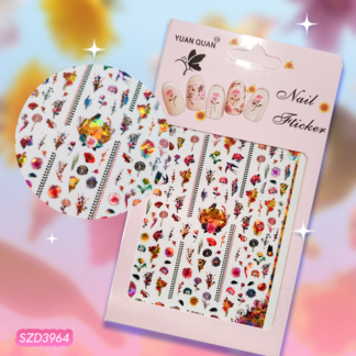 Sticker Flores combinadas Tornasol