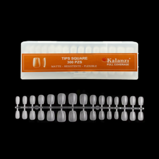 Tips Press On square cuadrados cortos matte 300pz Kalanzi