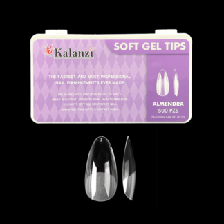 Tips Softgel almendra semi matte 500pz Kalanzi