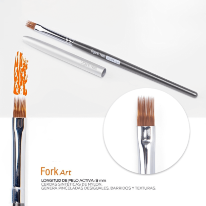 Pincel Fork Art Organic (para difuminar o degradado)