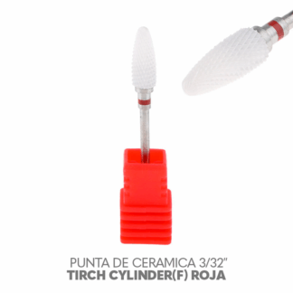 Punta de ceramica 3/32"Tirch Cylinder(F) roja