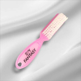 Cepillo mini sacudidor mango rosa transparente Fantasy