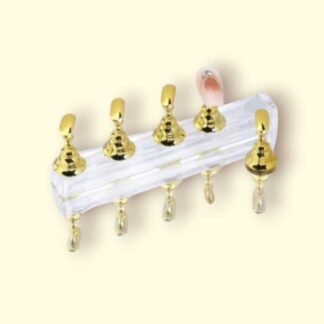 Soporte para muestrario dorado