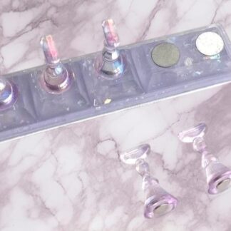 Soporte para muestrario morado aurora