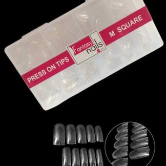 Tips Press On cuadrados M cristal 500 pz Fantasy