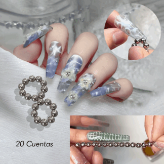 Imán de cuentas para uñas (para gel ojo de gato)