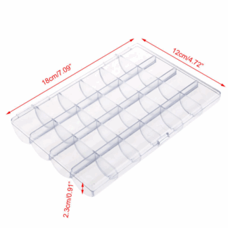 Estuche organizador de 24 compartimentos