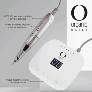 Pulidora flat drill eléctrica profesional para uñas Organic