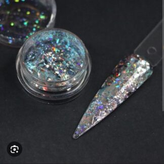 Efecto Aurora Flakes #1 Studio Nails