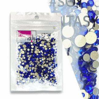 Cartera Cristales Mix Azul Rey Fantasy