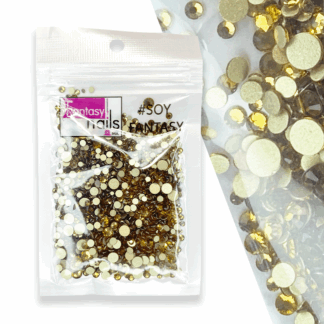 Cartera Cristales Mix Dorado Fantasy