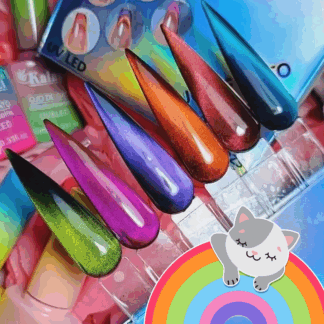 Gama ojo de gato Arcoiris 6 pz Kalanzi