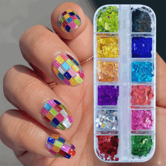 Estuche de acetatos rectangulares colores