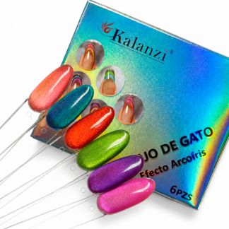 Gama ojo de gato Arcoiris 6 pz Kalanzi