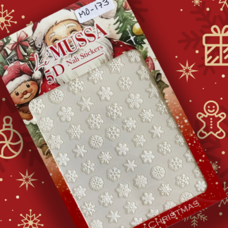 Sticker Merry Christmas 5D Copos de nieve