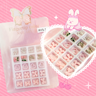 Cartera moños corazones y mariposas M1