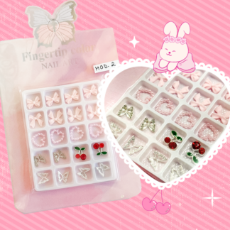 Cartera moños corazones y mariposas M2