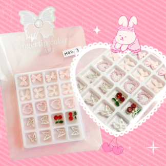 Cartera moños corazones y mariposas M3