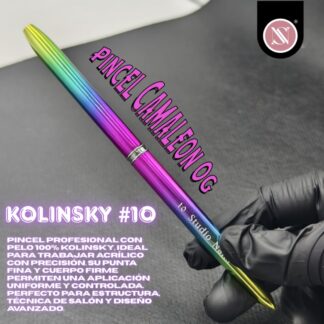 Pincel Camaleon OG Pincel Kolinsky #10 Profesional Studio Nails