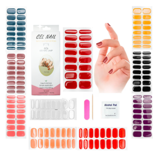 Envoltura de uña de gel semicurado