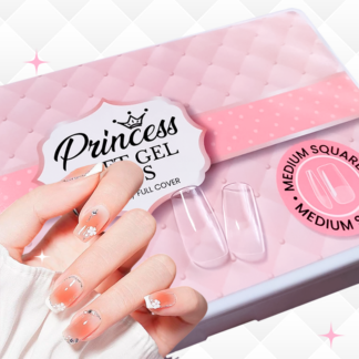 Tips Softgel Medium Square (cuadrado) 480 pz Princess Wapizima