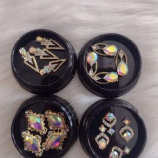 Dijes figuras de cristal tornasol (16 pz) Fantasy nails