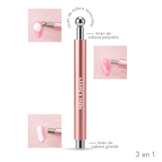 Iman de bolita 3 en 1 rosa Miss Cherry