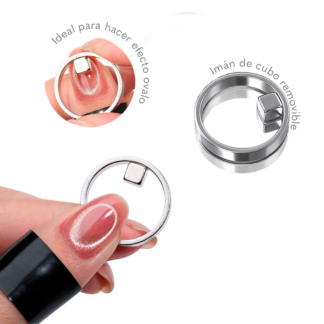 Iman de anillo con cubo para efecto ojo de gato