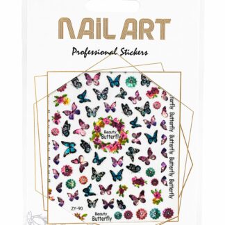 Stickers de mariposa colores tornasol ZY-90