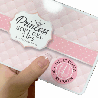 Tips Softgel Short Coffin 480 pz Princess Wapizima