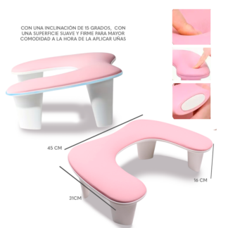 Posa brazo en U rosa