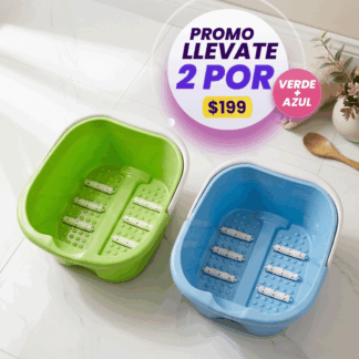2 tinas para pedicure Sweet SPA azul y verde
