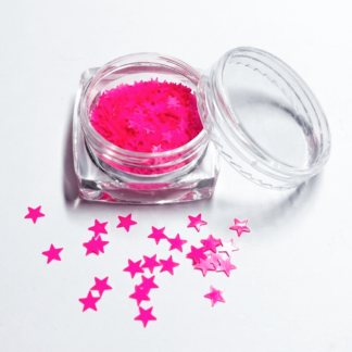 Acetato estrellas fucsia bote