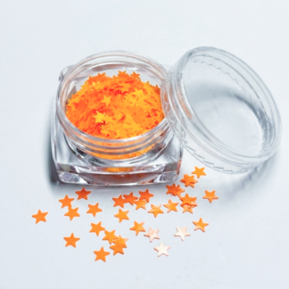 Acetato estrellas naranja bote