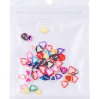 Fimo mixto de corazones