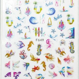 Sticker  Verano #1 animales marinos