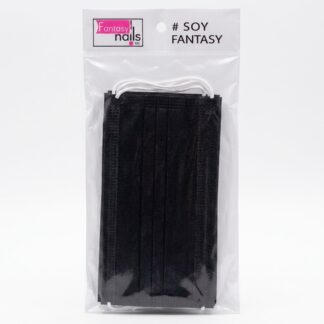 Cubreboca negro 3pz Fantasy