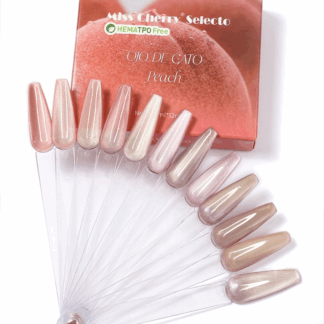 Gama de gel ojo de gato PEACH 12pz Miss Cherry