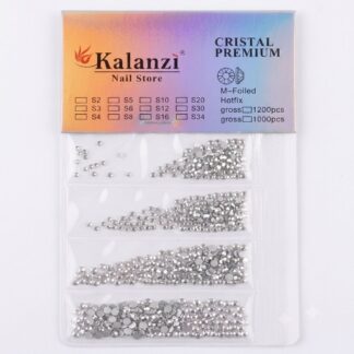 Cartera de cristales mix plata Kalanzi