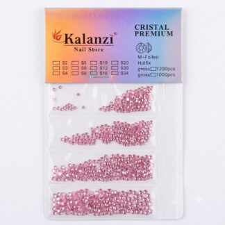 Cartera de cristales mix rosa Kalanzi