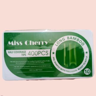 Tips cuadrados Long Bamboo 10 Cristal Miss Cherry