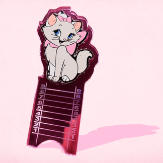 Medidor de Acrilíco a color de gatita Marie