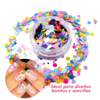 Acetato Confeti de colores bote