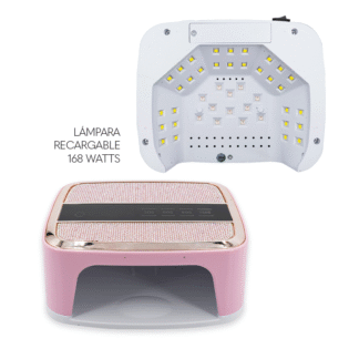 Lampara recargable SUN SS10 de 168w Rosa